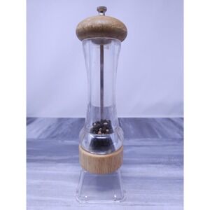 Olde Thompson Natural Wood & Acrylic‎ Pepper Mill Carbon Steel Grinder